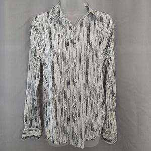 GUESS Men's Long Sleeve Button Down Shirt